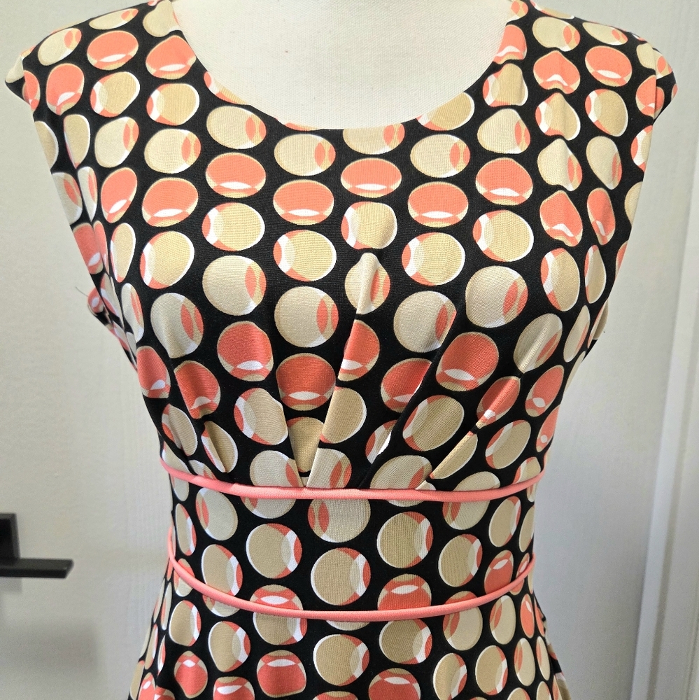 Jersey Print Fit and Flare Dress